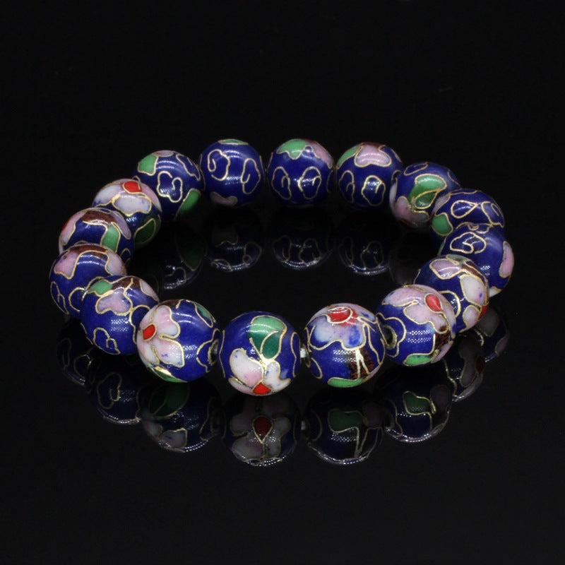 Chinese Cloisonné|Round Bead Bracelet