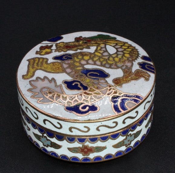 Chinese Cloisonné|Jewelry Box Vintage Antique Finish