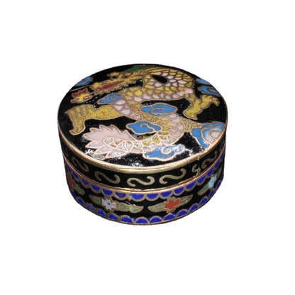 Chinese Cloisonné｜Jewelry Box Vintage Antique Finish