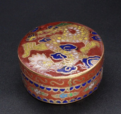 Chinese Cloisonné｜Jewelry Box Vintage Antique Finish