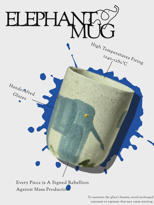 Handmade Elephant Mug | Ceramic Mug| Kai Ceramic